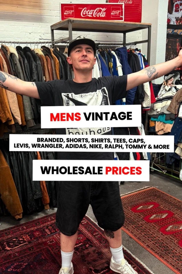 MENS BRANDED VINTAGE 💥 FRESH DELIVERY - WHOLESALE PRICES 💸
