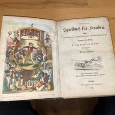 Original 1864 Spielbuch Für Knaben Hermann W...