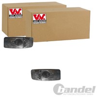 2X VAN Wezel Spiegelglas Passend FüR Mercedes Sprinter VW Crafter Links+Rechts