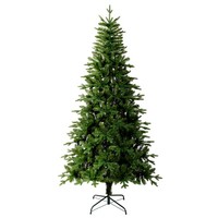 Slim Christmas Tree Pencil Pine Artificial Bushy XMAS Decoration 5FT 6FT 7.5FT