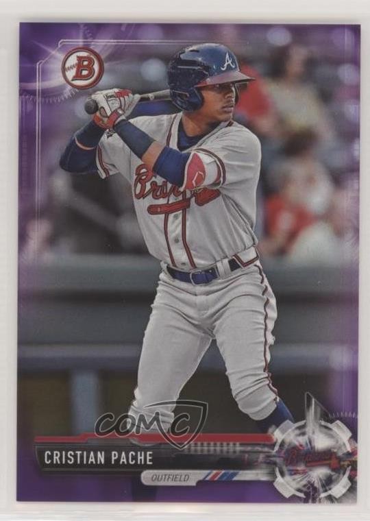 2017 Bowman Draft Purple 124/250 Cristian Pache #BD-40 s3g