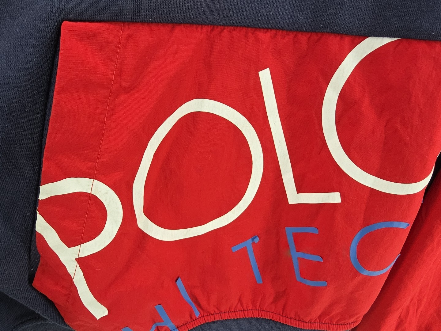 Polo Ralph Lauren Jacket Pullover  Hi Tech USA Patch Hooded Sz XXL 2XL RL RARE!! image 3