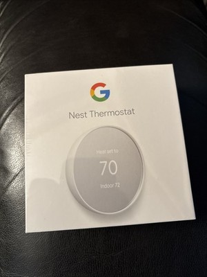 Google Nest Smart Thermostat Snow (White) 4th Generation G4CVZ-US New Sealed Box