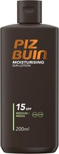 Piz Buin Moisturising Sun Lotion SPF 15 (200ml), Advanced Skincare Cream with U 52.70 per litre