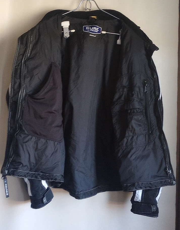 Chaqueta de moto de nieve Polaris para hombre negra, blanca y gris mediana Foto 4 de 4