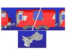 Kato K28-186 - Kurzkupplung Glacier Express für 7-tlg. Zug inkl. Lok - Spur N