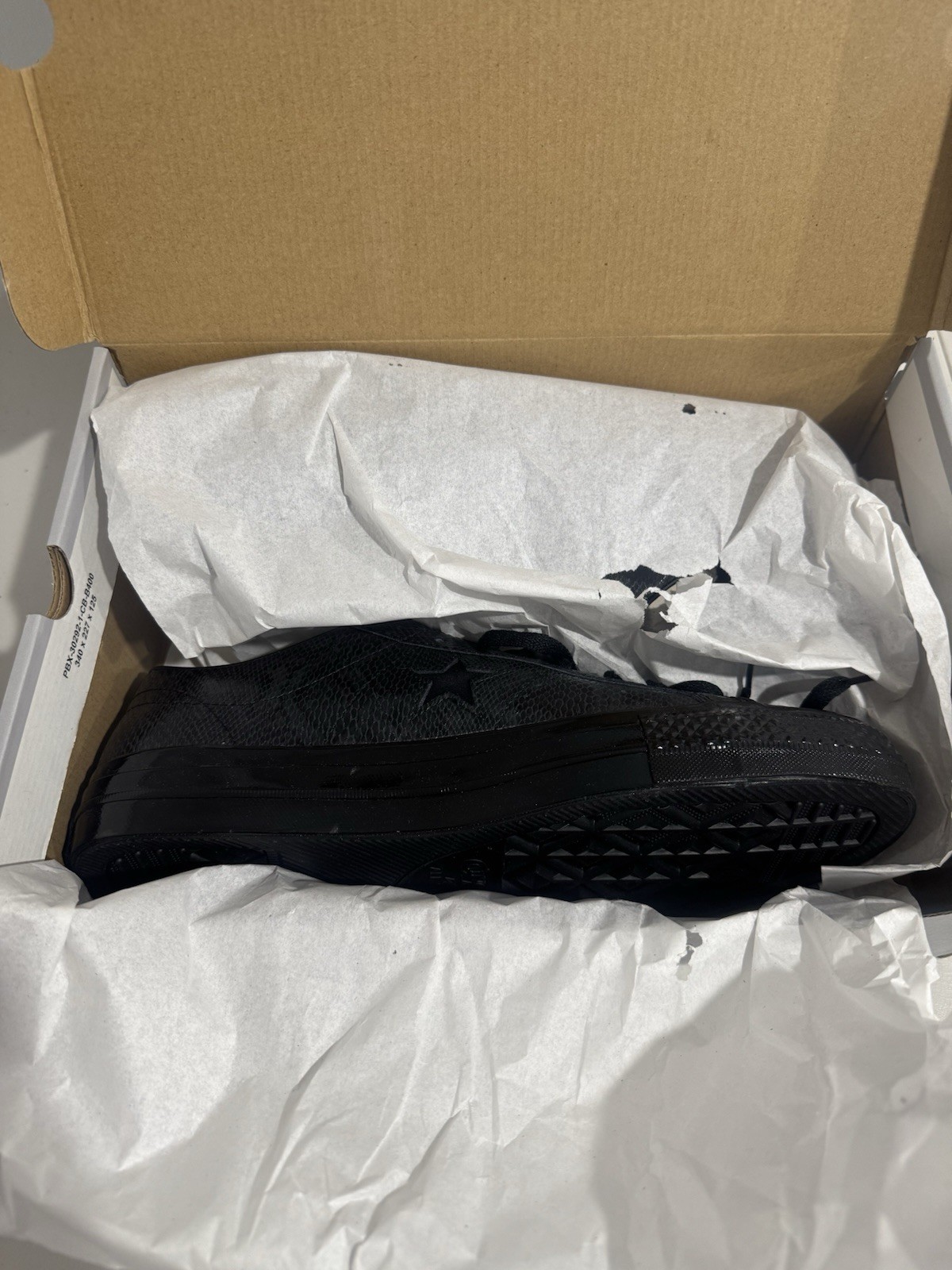 Men's SZ 12 Jamie Platt Converse One Star Pro Ox Low Black Snakeskin A07897C thumbnail 4