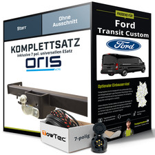 Für FORD Transit Custom Typ V362 Anhängerkupplung starr +eSatz 7pol uni 16- NEU