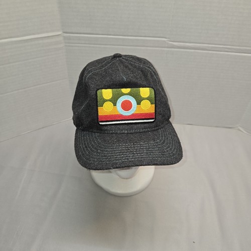 Remedy Provisions Brook Trout Hat Foldable Adj Strap Wool Like Euc Grey