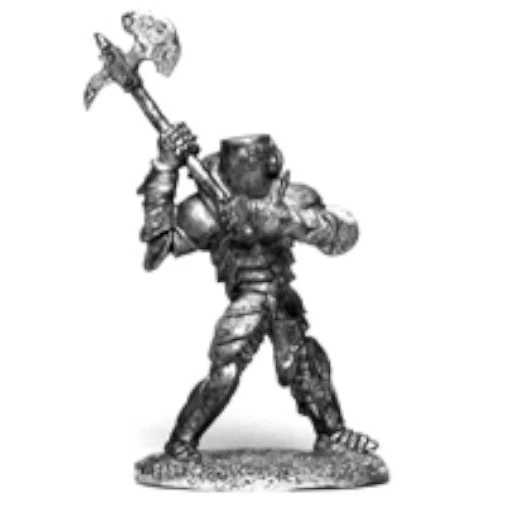 Ral Partha 67-034 Male Human Warmain in Definitive Harness (Arcana Unearthed) - Image 2 of 2