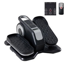 Under Desk Elliptical Machine, Portable Seated Pedal Exerciser with Remote Contr