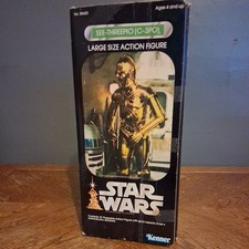 STAR WARS VINTAGE 1978 LARGE SIZE ACTION FIGURE KENNER C-3PO WITH BOX! - G13