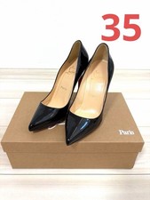 Christian Louboutin Black Patent Pointed Pumps Worn once Size 35
