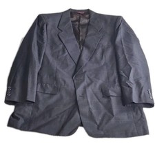 VTG HART SCHAFFNER  MARX PARISIAN 2PC MENS NAVY SUIT JACKET 46 REG PANTS 38x29