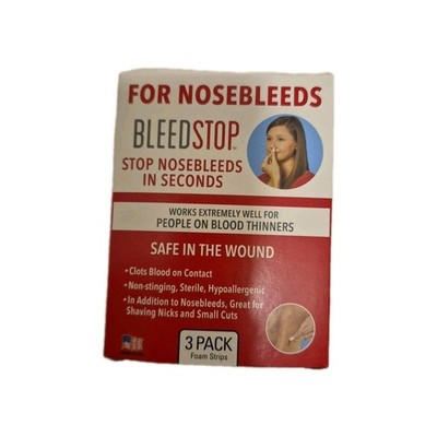  FOR NOSEBLEEDS ~ BLEEDSTOP ~ Stops Nosebleeds Bleeding in Seconds Exp: 11/2029