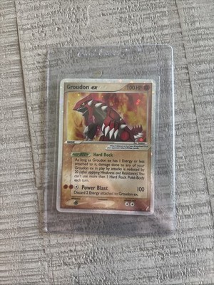 Pokémon Groudon EX Holo Ultra Rare Crystal Guardians 93/100 Basic 100 HP English