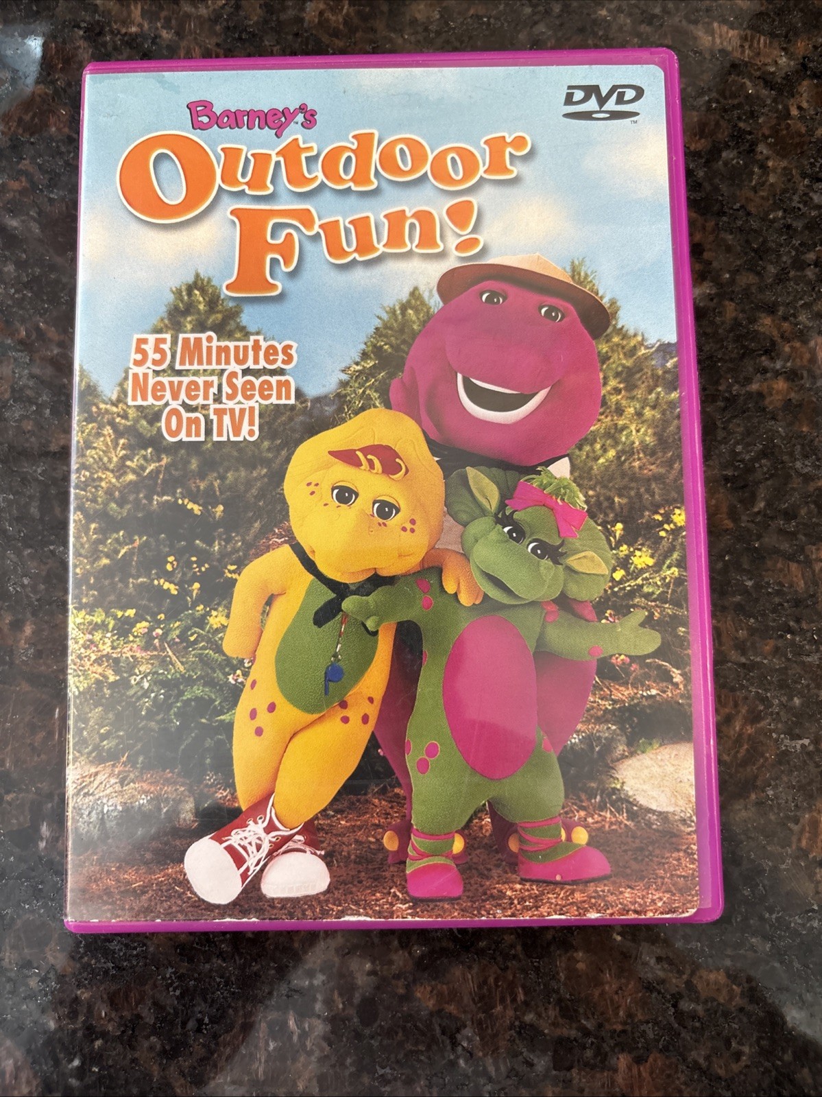 Barney's Outdoor Fun! DVD 2003 Kids Songs & Camping Adventure