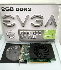 EVGA Nvidia GeForce GT 730 Graphic Card 02G-P3-2738-KR w/Driver Software Disk
