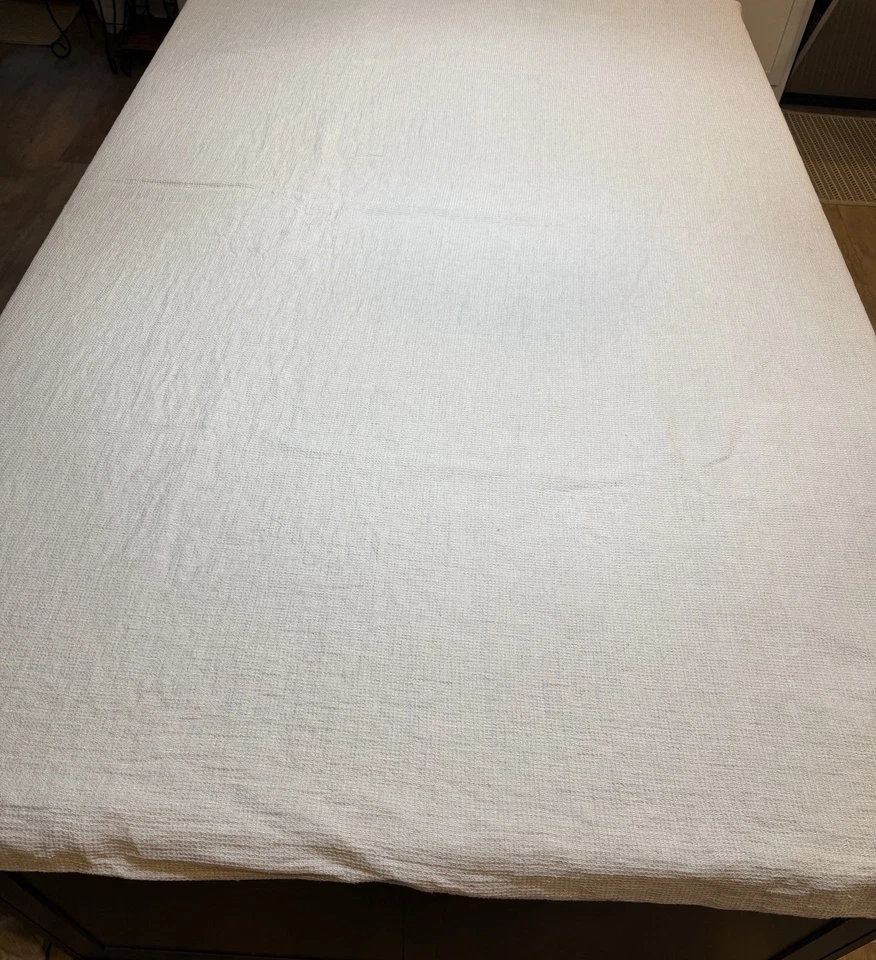 Funda nórdica Pottery Barn lino europeo gofre king/cal. King Flax Beige Foto 4 de 4