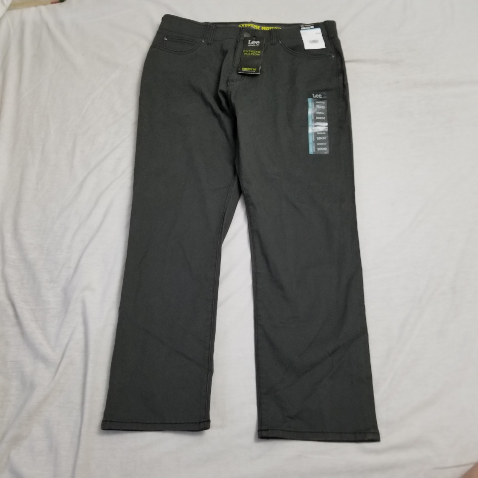 S 36x30 Gray Straight Fit Pants