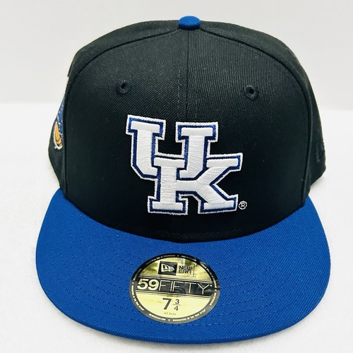 New Era Kentucky Wildcats Final Four 2-Tone 59FIFTY Fitted Hat Cap 7 3/4 Black - Picture 2 of 6