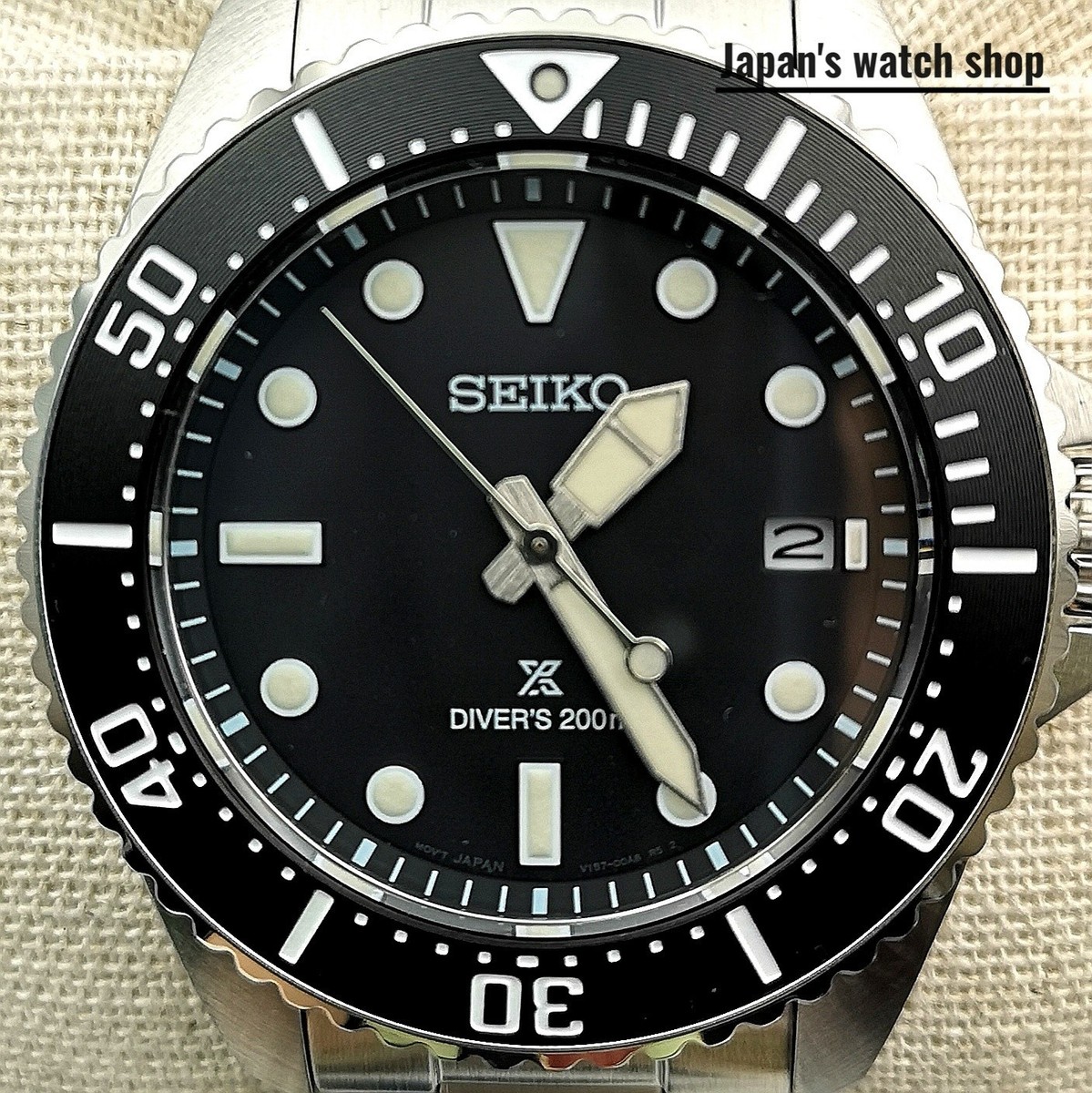 SEIKO PROSPEX SBDJ063 Black Diver Scuba Stainless Men's
