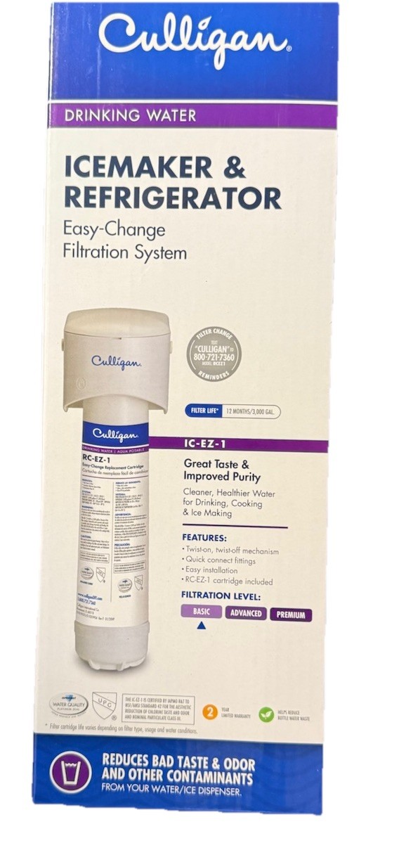 Culligan IC-EZ-1 Water Icemaker and Refrigerator Filter  EZ 