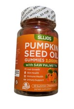 Pumpkin Seed Oil Gummies with Saw Palmetto, 3000mg Per Serving Pumpkin Seed Oil