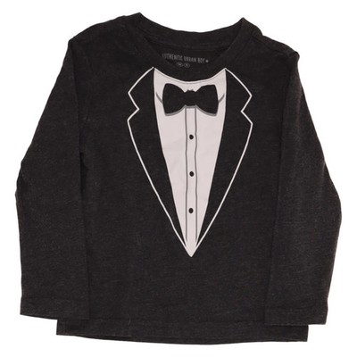 Authentic Urban Boy, Langarmshirt, Größe: 86/92, Grau/Weiß #1vv