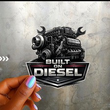 Built On Diesel Sticker Diesel Mechanic Decal Truck Driver Sticker 3 Inch Built On Diesel Sticker Diesel Mechanic Decal Truck Driver Sticker 3 Inch