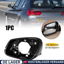 Links Spiegelrahmen Au�enspiegel Blende Schwarz f�r BMW 1er F20 F21 3er F30 F31