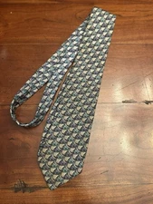 Vintage M.C. Escher Fish Design 100% Silk Tie by Boxelder Co