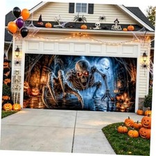 6 x 13 ft Halloween Garage Door Cover Banner Decorations