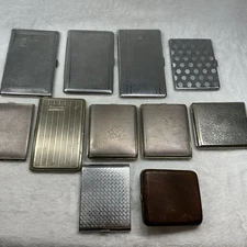 Lot Of 11 Vintage Cigarette Cases