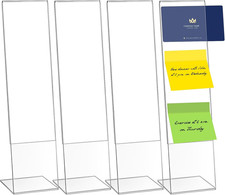 4 Pcs Multifunction Computer Monitor Memo Board, Clear Acrylic Monitor Sticky No