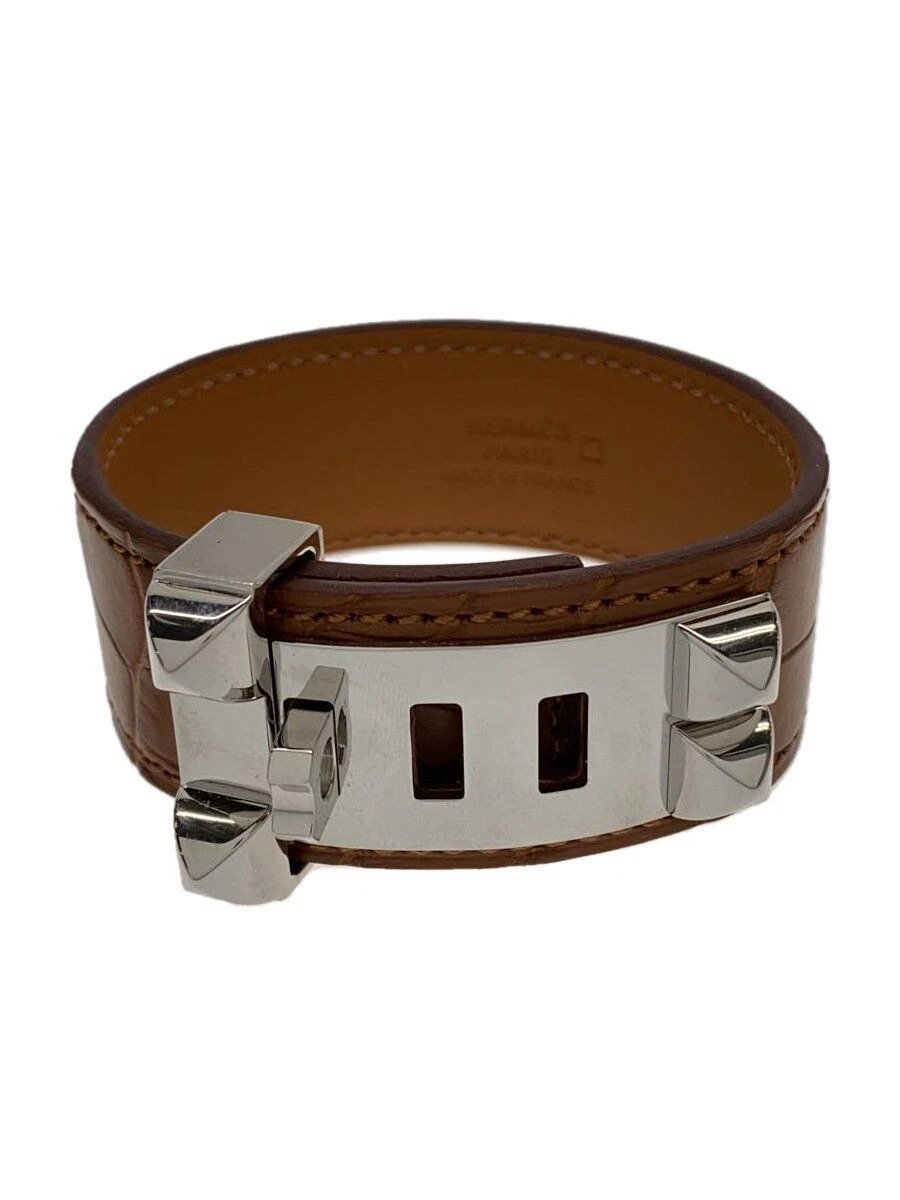 HERMÈS Bracciale HERMES Coriedosian 24 con incisione pelle di allige tarmat BRW donna