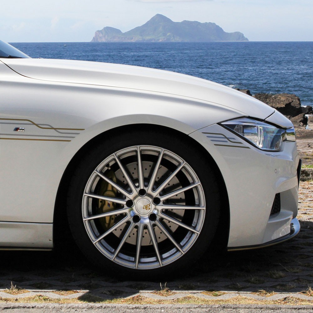 20" Avant Garde M615 Silver 20x8.5 20x10 Wheels Rims Fits Maserati Quattroporte