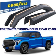 Side Window Deflectors Rain Guards for 2022-2026 Toyota Tundra Double Cab
