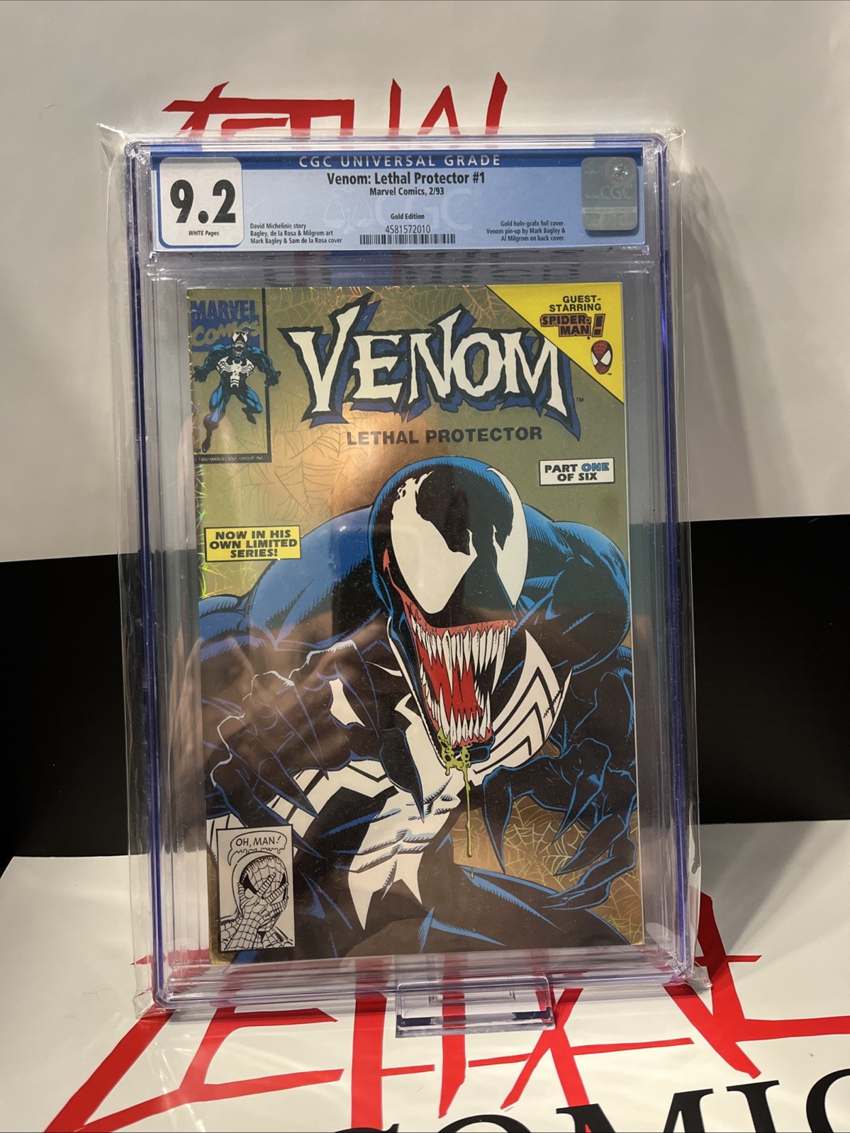 Venom: Lethal Protector #1 CGC 9.2 Gold Edition 🔥💯🔥