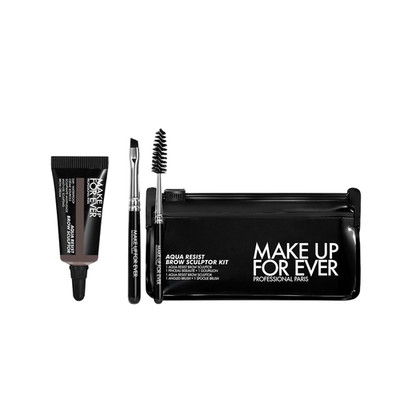 MAKE UP FOR EVER Aqua Resist Brow Brow Sculptor 4 Piece Kit -Medium Brown 40 NEW