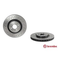 Brembo 2X Bremsscheibe Vorne Ø305 Mm Gelocht/Innenbel. FüR Alfa Romeo Mito 955