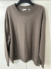 Next Men s Brown Marl Heavyweight Sweatshirt - Size 2XL