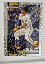 Topps Series 1 2024 Isaac Collins Milwaukee Brewers Rainbow Foil Card #202