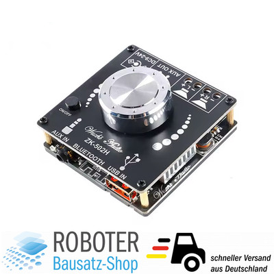 ZK-502H Bluetooth 5.0 HIFI Stereo Verstärker 2x50W TPA3116D2 AUX USB Modul