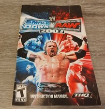 WWE SmackDown vs. Raw 2007 (Sony PlayStation 2, 2006) Manual Only