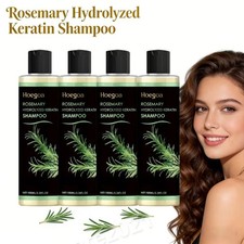 4Pack Organic Rosemary Hair Growth Shampoo for Women and Men-Natural Thickening