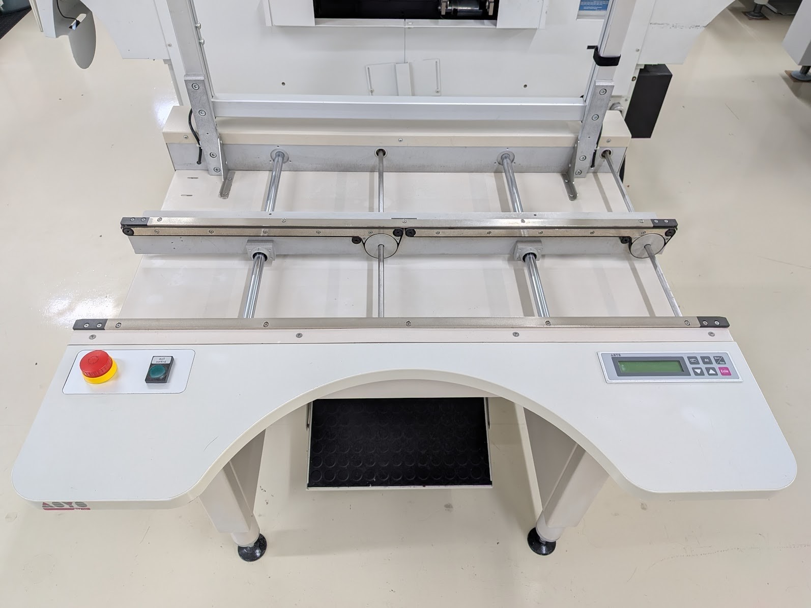 ASYS TRM 02 PCB Inspection Workstation Conveyor with Overhead Light
