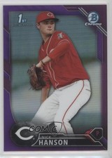 2016 Bowman Draft Chrome Picks Purple Refractor 242/250 Nick Hanson #BDC-54 0x1
