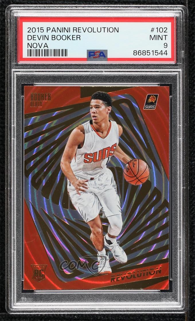 2015 Panini Revolution Rookies Nova Devin Booker #102 PSA 9 MINT Rookie RC 07lk