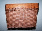 NEW HOME INTERIORS WOODEN WOVEN BASKET 9.25 INCH SQ SIDE HNDLS NWT — photo 4